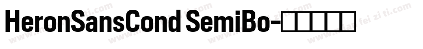 HeronSansCond SemiBo字体转换